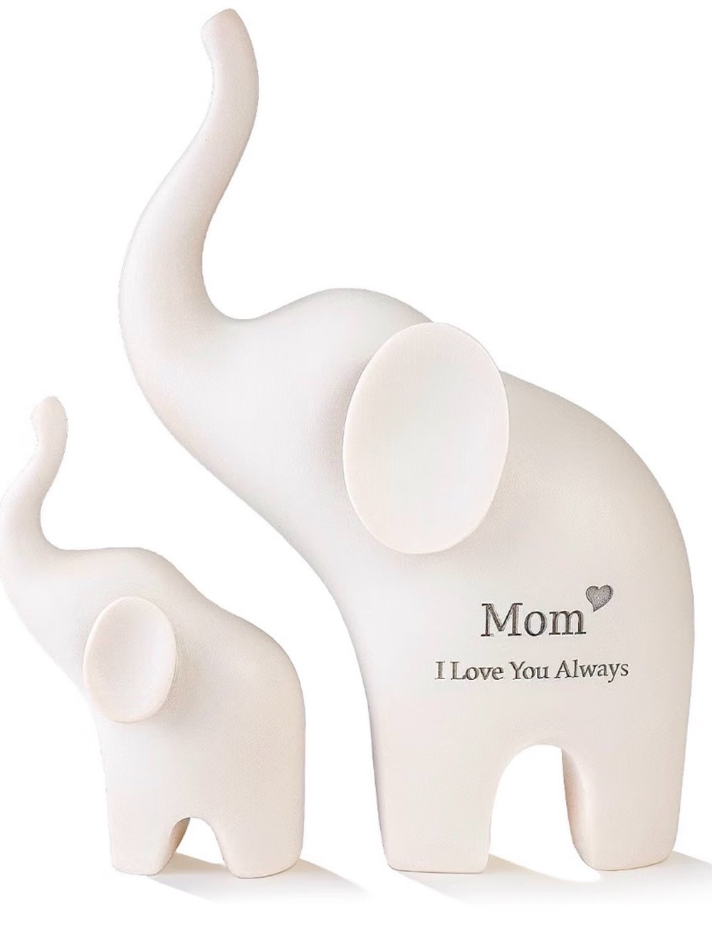 New in Box “Mom I Love You Always”Elephant Figurine Set